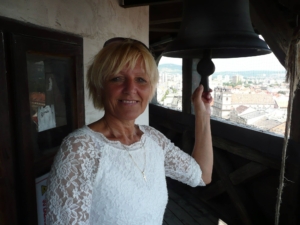 Marika Ritomská na veži katedrály sv. Alžbety v Košiciach