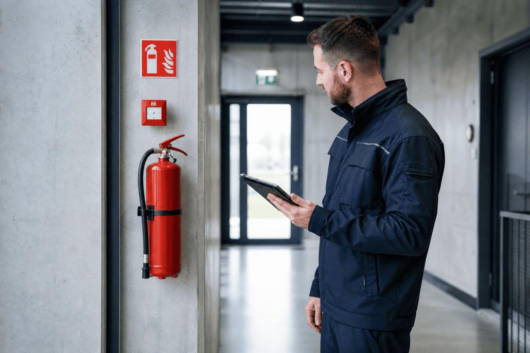 Technik požiarnej ochrany pri preventívnej prehliadke prevádzky s hasiacim prístrojom