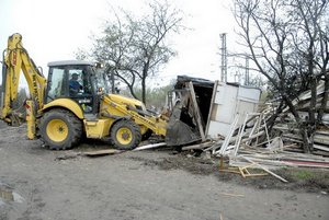 Likvidácia osady v košických Nižných Kapustníkoch. Foto: Judita Čermáková