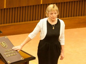 Poslankyňa Mária Ritomská. Autor: Ľuboš Pilc, Pravda 