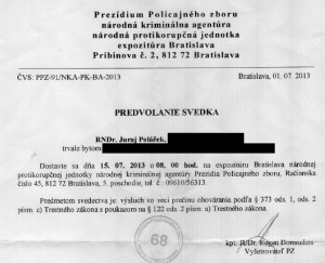 predvolanie